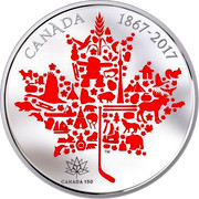 Canada 50 Dollars Early Release Exclusive Canada Label 2017 Proof CANADA 1867-2017 CANADA 150 TM coin reverse Canada 50 Dollars Early Release Exclusive Canada Label 2017 Proof CANADA 1867-2017 CANADA 150 TM coin reverse