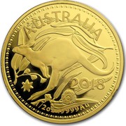 Australia 50 Dollars (RAM Kangaroo (In Assay)) AUSTRALIA 2018 1/2 OZ .9999 AU coin reverse Australia 50 Dollars (RAM Kangaroo (In Assay)) AUSTRALIA 2018 1/2 OZ .9999 AU coin reverse