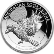 Australia 8 Dollars Australian Kookaburra 2018 AUSTRALLIAN KOOKABURRA 2018 5OZ 9999 SILVER coin reverse Australia 8 Dollars Australian Kookaburra 2018 AUSTRALLIAN KOOKABURRA 2018 5OZ 9999 SILVER coin reverse