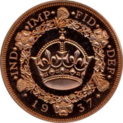 Great Britain Crown Pre-Decimal Coinage 1937 X# 102b | Coinscatalog.NET