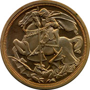 UK Crown Edward VII Gold Pattern ND - coin reverse UK Crown Edward VII Gold Pattern ND - coin reverse
