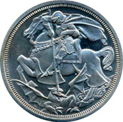 UK Crown Edward VII Pattern ND - coin reverse