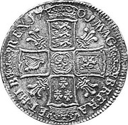 UK ½ Crown William III 1701 KM# 492.4 17 01 MAG BR ∙ FRA ET ∙ HIB REX coin reverse UK ½ Crown William III 1701 KM# 492.4 17 01 MAG BR ∙ FRA ET ∙ HIB REX coin reverse