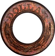 USA Dollar Pattern 1852 About a dozen known DOLLAR coin obverse USA Dollar Pattern 1852 About a dozen known DOLLAR coin obverse