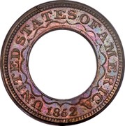 USA Dollar Pattern 1852 About a dozen known UNITED STATES OF AMERICA 1852 coin reverse USA Dollar Pattern 1852 About a dozen known UNITED STATES OF AMERICA 1852 coin reverse