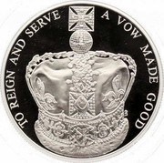 UK Five Pounds The Queen's Coronation - 60th Anniversary (Piedfort) 2013 Proof TO REIGN AND SERVE A VOW MADE GOOD EN. coin reverse UK Five Pounds The Queen's Coronation - 60th Anniversary (Piedfort) 2013 Proof TO REIGN AND SERVE A VOW MADE GOOD EN. coin reverse