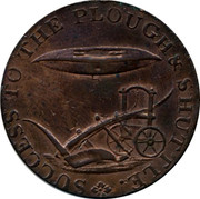 UK Halfpenny Bullen & Martins (Norfolk - Norwich) 1794 UNC SUCCESS TO THE PLOUGH & SHUTTLE. coin reverse