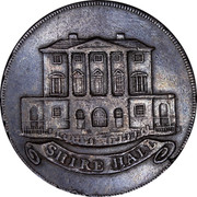 UK Halfpenny Chelmsford Essex Token (King & Constitution) 1794 SHIRE HALL coin obverse UK Halfpenny Chelmsford Essex Token (King & Constitution) 1794 SHIRE HALL coin obverse