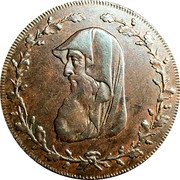 UK Halfpenny Salop Woollen Manufactory Anglesey Token ND - coin obverse UK Halfpenny Salop Woollen Manufactory Anglesey Token ND - coin obverse