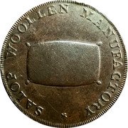 UK Halfpenny Salop Woollen Manufactory Anglesey Token ND SALOP WOOLLEN MANUFACTORY coin reverse UK Halfpenny Salop Woollen Manufactory Anglesey Token ND SALOP WOOLLEN MANUFACTORY coin reverse