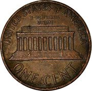 USA One Cent Lincoln Memorial Pattern 1974  UNITED STATES OF AMERICA E ∙ PLURIBUS ∙ UNUM ∙ ONE CENT coin reverse USA One Cent Lincoln Memorial Pattern 1974  UNITED STATES OF AMERICA E ∙ PLURIBUS ∙ UNUM ∙ ONE CENT coin reverse