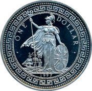 UK One Dollar Indian Independence 1997 ONE DOLLAR 1997 coin obverse