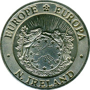 UK One ECU N. Ireland 1992 EUROPE EUROPA N. IRELAND coin obverse