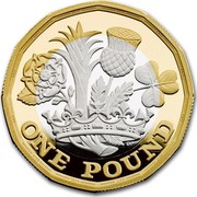 UK One Pound (Nations of the Crown (Piedfort)) ONE POUND DP coin reverse UK One Pound (Nations of the Crown (Piedfort)) ONE POUND DP coin reverse