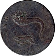 UK ½ Penny (W. Clachar (Essex - Chelmsford)) PEACE AND PLENTY coin reverse UK ½ Penny (W. Clachar (Essex - Chelmsford)) PEACE AND PLENTY coin reverse