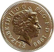 UK Pound (Scottish Arms (Lion) (Piedfort)) KM# P31 ELIZABETH∙II∙D∙G REG∙F∙D∙1999 IRB coin obverse