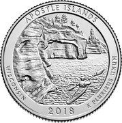 USA Quarter Dollar (Apostle Islands) APOSTLE ISLANDS WISCONSIN 2018 E PLURIBUS UNUM coin reverse USA Quarter Dollar (Apostle Islands) APOSTLE ISLANDS WISCONSIN 2018 E PLURIBUS UNUM coin reverse