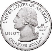 USA Quarter Dollar Effigy Mounds 2017 S Proof KM# 653 UNITED STATES OF AMERICA LIBERTY IN GOD WE TRUST QUARTER DOLLAR coin obverse USA Quarter Dollar Effigy Mounds 2017 S Proof KM# 653 UNITED STATES OF AMERICA LIBERTY IN GOD WE TRUST QUARTER DOLLAR coin obverse