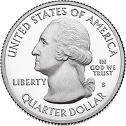 USA Quarter Dollar (Ellis Island) KM# 656 UNITED STATES OF AMERICA LIBERTY IN GOD WE TRUST QUARTER DOLLAR coin obverse USA Quarter Dollar (Ellis Island) KM# 656 UNITED STATES OF AMERICA LIBERTY IN GOD WE TRUST QUARTER DOLLAR coin obverse