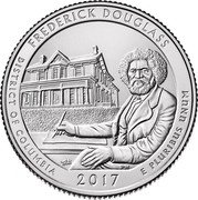 USA Quarter Dollar Frederick Douglass 2017 P KM# 654 FREDERICK DOUGLASS DISTRICT OF COLUMBIA 2017 E PLURIBUS UNUM coin reverse USA Quarter Dollar Frederick Douglass 2017 P KM# 654 FREDERICK DOUGLASS DISTRICT OF COLUMBIA 2017 E PLURIBUS UNUM coin reverse