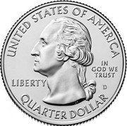 USA Quarter Dollar Voyageurs National Park - Minnesota 2018 D UNITED STATES OF AMERICA LIBERTY IN GOD WE TRUST QUARTER DOLLAR P coin obverse