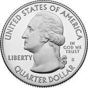 USA Quarter Dollar (Voyageurs National Park - Minnesota) UNITED STATES OF AMERICA LIBERTY IN GOD WE TRUST QUARTER DOLLAR S coin obverse