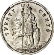 UK Twenty Cents Elizabeth II (Decimal Pattern) 1961 KM# Pn143 TWENTY CENTS 1961 coin reverse UK Twenty Cents Elizabeth II (Decimal Pattern) 1961 KM# Pn143 TWENTY CENTS 1961 coin reverse