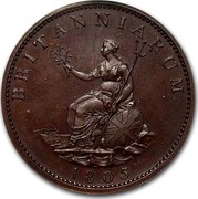 UK Twopence Bronzed Restrike 1805 BRITANNIARUM 1805 coin reverse UK Twopence Bronzed Restrike 1805 BRITANNIARUM 1805 coin reverse