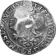 Russia Yefimok 1 Ruble 1655 KM# 428 FERDIN A III D G RO IMP SEM AVG 1652 coin reverse Russia Yefimok 1 Ruble 1655 KM# 428 FERDIN A III D G RO IMP SEM AVG 1652 coin reverse