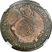 Russia 1 Yefimok Countermarked over Austria Archduke Ferdinand Taler 1655  1655 FERDINANDVS : D : G : ARCHID : AVSTRIAE coin obverse Russia 1 Yefimok Countermarked over Austria Archduke Ferdinand Taler 1655  1655 FERDINANDVS : D : G : ARCHID : AVSTRIAE coin obverse