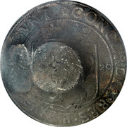 Russia 1 Yefimok Countermarked over Overijssel Rijksdaalder 1620 1655  coin reverse Russia 1 Yefimok Countermarked over Overijssel Rijksdaalder 1620 1655  coin reverse