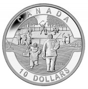 Canada 10 Dollars Hockey 2013 Proof KM# 1425 CANADA 2013 TB 10 DOLLARS coin reverse Canada 10 Dollars Hockey 2013 Proof KM# 1425 CANADA 2013 TB 10 DOLLARS coin reverse