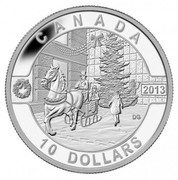 Canada 10 Dollars Holiday Season 2013 Proof KM# 1536 CANADA 2013 10 DOLLARS coin reverse Canada 10 Dollars Holiday Season 2013 Proof KM# 1536 CANADA 2013 10 DOLLARS coin reverse
