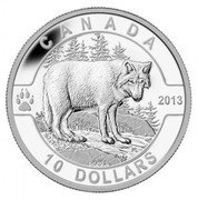 Canada 10 Dollars The Wolf 2013 Proof KM# 1455 CANADA 2013 PL 10 DOLLARS coin reverse Canada 10 Dollars The Wolf 2013 Proof KM# 1455 CANADA 2013 PL 10 DOLLARS coin reverse