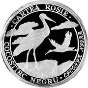 Moldova 10 Lei Black stork 2003 Proof KM# 20 CARTEA ROȘIE COCOSTÎRC NEGRU CICONIA NIGRA coin reverse Moldova 10 Lei Black stork 2003 Proof KM# 20 CARTEA ROȘIE COCOSTÎRC NEGRU CICONIA NIGRA coin reverse