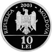 Moldova 10 Lei European mink 2003 Proof KM# 19 2003 REPUBLICA MOLDOVA 10 LEI coin obverse Moldova 10 Lei European mink 2003 Proof KM# 19 2003 REPUBLICA MOLDOVA 10 LEI coin obverse