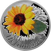 Belarus 10 Roubles The Sunflower 2013 Proof KM# 521 HELIANTHUS coin reverse Belarus 10 Roubles The Sunflower 2013 Proof KM# 521 HELIANTHUS coin reverse
