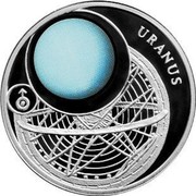 Belarus 10 Roubles Uranus 2012 KM# 507 URANUS coin reverse Belarus 10 Roubles Uranus 2012 KM# 507 URANUS coin reverse