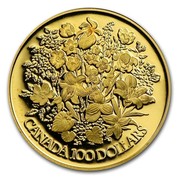 Canada 100 Dollars 25th Anniversary of the Coronation of Queen Elizabeth II 1952 -1977 Proof KM# 119 CANADA 100 DOLLARS coin reverse Canada 100 Dollars 25th Anniversary of the Coronation of Queen Elizabeth II 1952 -1977 Proof KM# 119 CANADA 100 DOLLARS coin reverse