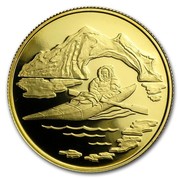 Canada 100 Dollars Arctic Territories 1980 KM# 129 - coin reverse Canada 100 Dollars Arctic Territories 1980 KM# 129 - coin reverse