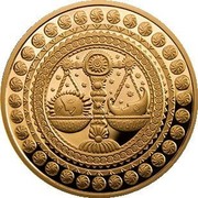 Belarus 100 Roubles Libra 2011 Proof KM# 402 coin reverse