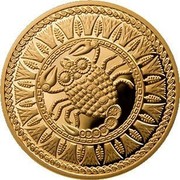 Belarus 100 Roubles Scorpio 2011 Proof KM# 403 coin reverse