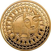 Belarus 100 Roubles Taurus 2011 Proof KM# 397 coin reverse