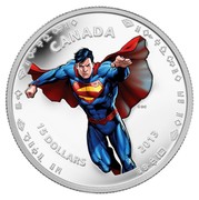 Canada 15 Dollars Modern Day Superman 2013 Proof KM# 1446 CANADA ©DC 15 DOLLARS 2013 coin reverse Canada 15 Dollars Modern Day Superman 2013 Proof KM# 1446 CANADA ©DC 15 DOLLARS 2013 coin reverse