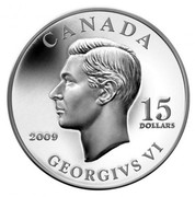 Canada 15 Dollars Vignettes of Royalty - King George VI 2009 Maple leaf Prooflike KM# 922 CANADA 15 DOLLARS 2009 GEORGIVS VI coin reverse Canada 15 Dollars Vignettes of Royalty - King George VI 2009 Maple leaf Prooflike KM# 922 CANADA 15 DOLLARS 2009 GEORGIVS VI coin reverse