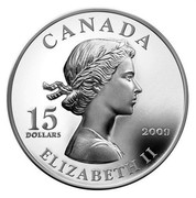 Canada 15 Dollars Vignettes of Royalty - Queen Elizabeth 2009 Maple leaf Prooflike KM# 923 CANADA 15 DOLLARS 2009 ELIZABETH II coin reverse Canada 15 Dollars Vignettes of Royalty - Queen Elizabeth 2009 Maple leaf Prooflike KM# 923 CANADA 15 DOLLARS 2009 ELIZABETH II coin reverse