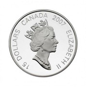 Canada 15 Dollars Zodiac Series - Year of the Pig 2007 Proof KM# 732 15 DOLLARS CANADA 2007 ELIZABETH II coin obverse Canada 15 Dollars Zodiac Series - Year of the Pig 2007 Proof KM# 732 15 DOLLARS CANADA 2007 ELIZABETH II coin obverse