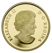 Canada 150 Dollars Year of the Horse 2014 Proof KM# 1515 ELIZABETH II D∙G∙REGINA coin obverse Canada 150 Dollars Year of the Horse 2014 Proof KM# 1515 ELIZABETH II D∙G∙REGINA coin obverse