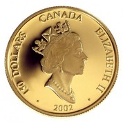 Canada 150 Dollars Year of the Horse - Hologram 2002 Proof KM# 604 150 DOLLARS CANADA ELIZABETH II ∙ 2002 ∙ coin obverse Canada 150 Dollars Year of the Horse - Hologram 2002 Proof KM# 604 150 DOLLARS CANADA ELIZABETH II ∙ 2002 ∙ coin obverse