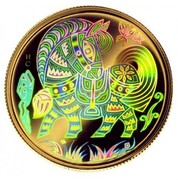 Canada 150 Dollars Year of the Horse - Hologram 2002 Proof KM# 604 HC coin reverse Canada 150 Dollars Year of the Horse - Hologram 2002 Proof KM# 604 HC coin reverse